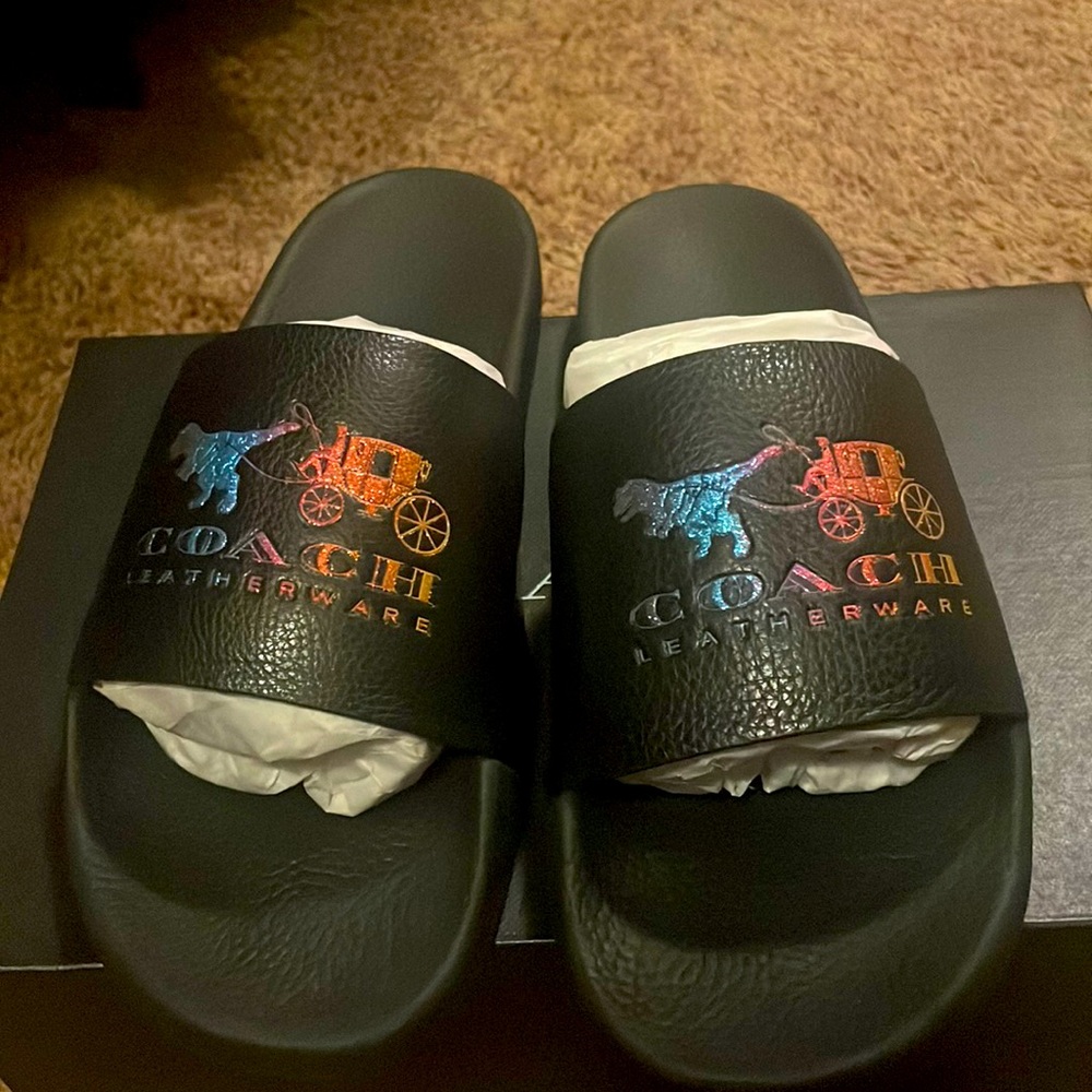 NEW Womens Coach Slides